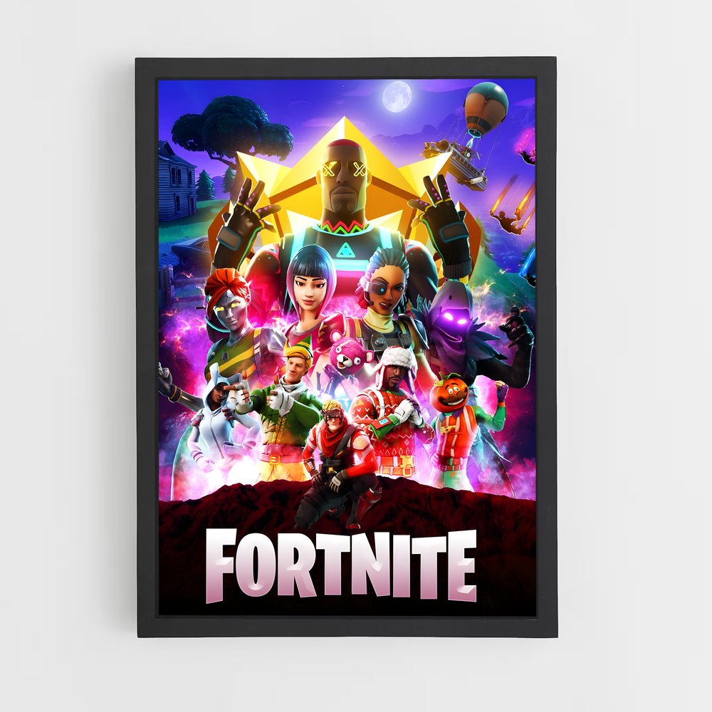 fortnite-4 cadre Noir