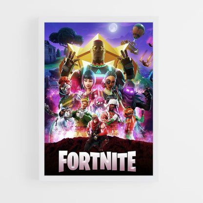 Fortnite Neon Poster