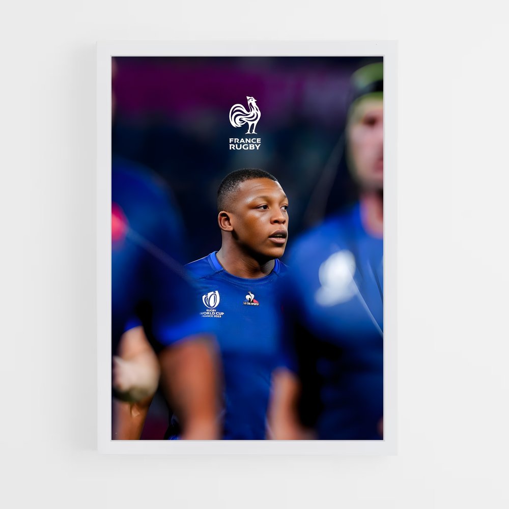france-rugby-5 cadre Blanc