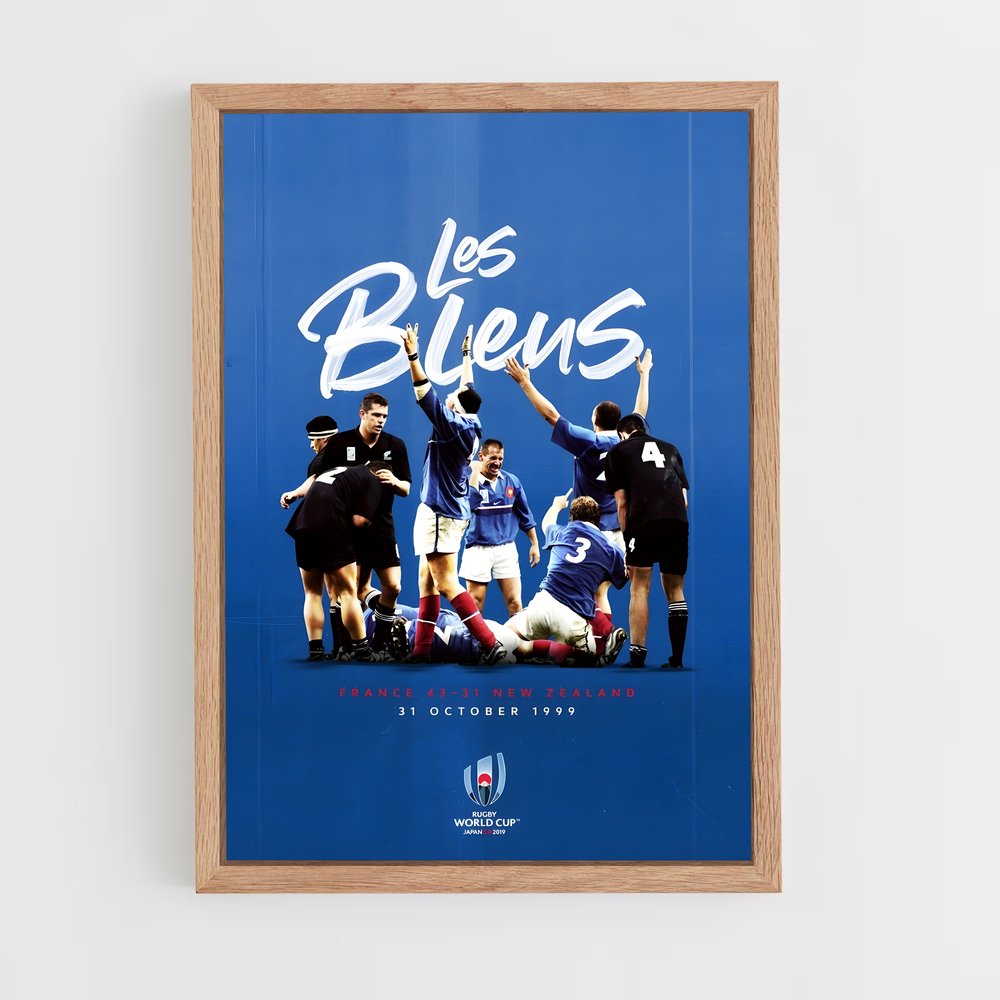 france-rugby-8 cadre Bois clair