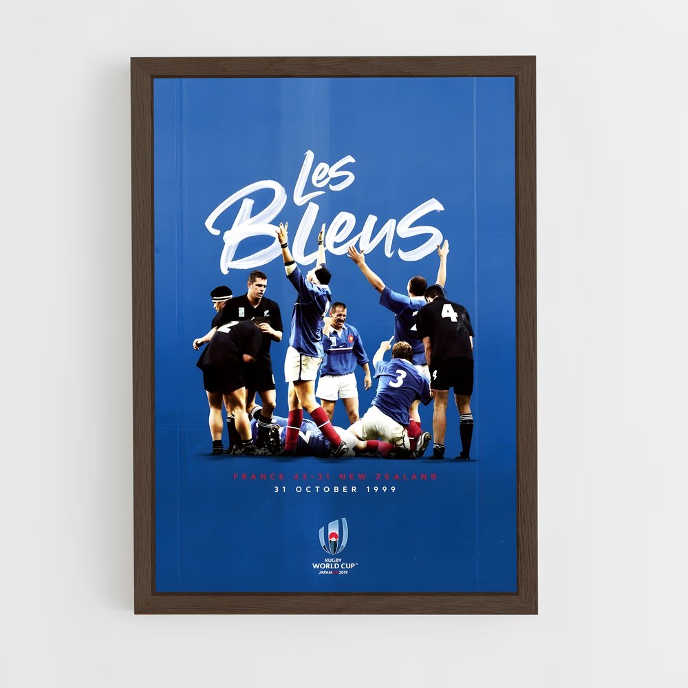 france-rugby-8 cadre Bois foncé