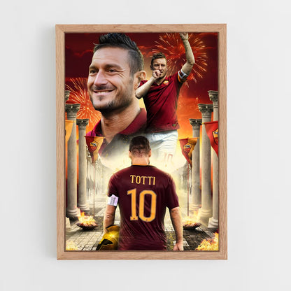 francesco-totti-2 cadre Bois clair