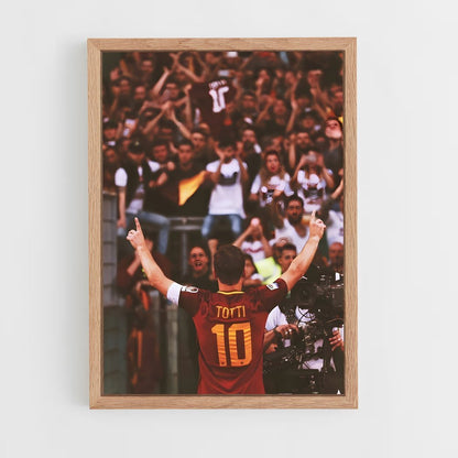 francesco-totti-9 cadre Bois clair