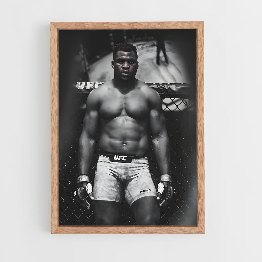 francis-ngannou-12 cadre Bois clair