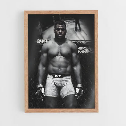 francis-ngannou-12 cadre Bois clair