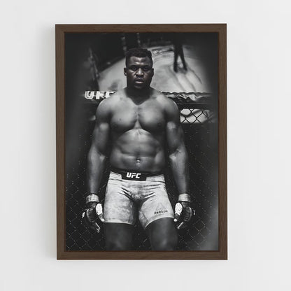 francis-ngannou-12 cadre Bois foncé