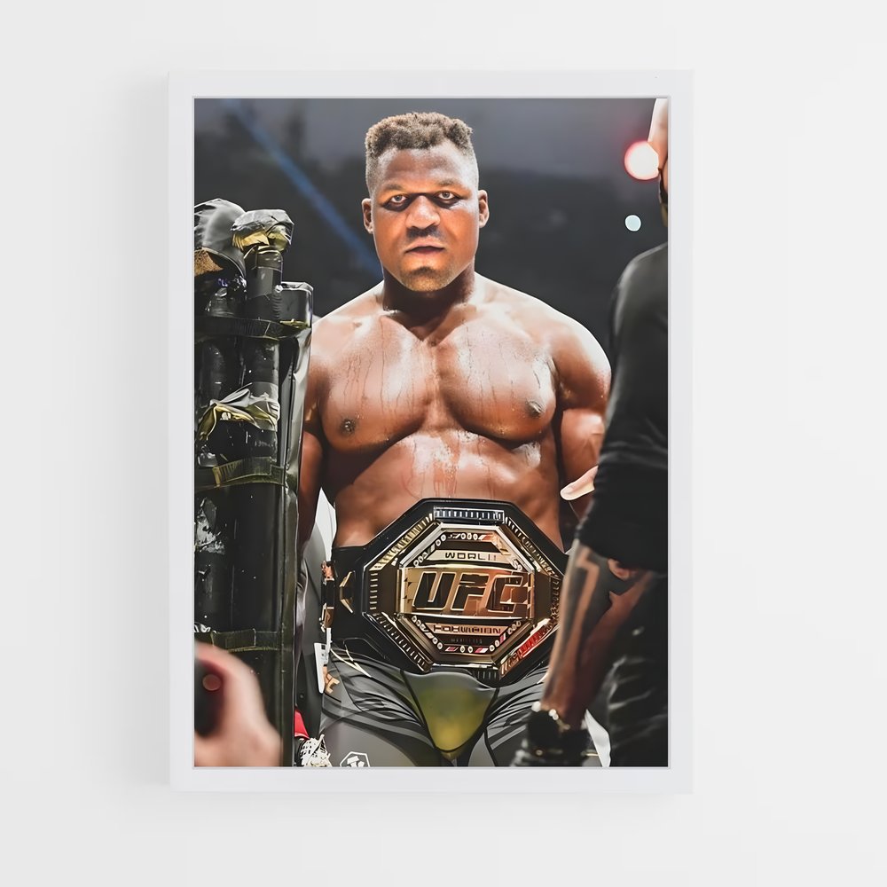 francis-ngannou-13 cadre Blanc