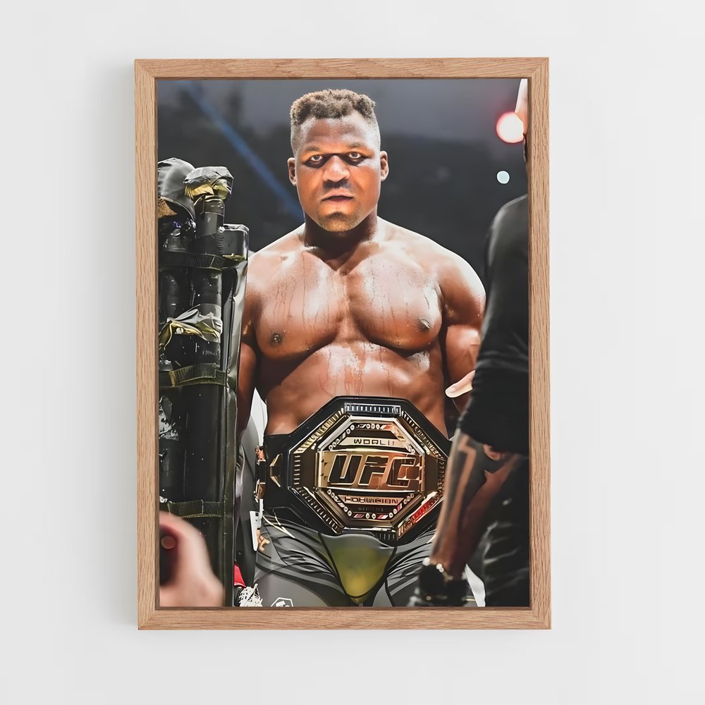 francis-ngannou-13 cadre Bois clair