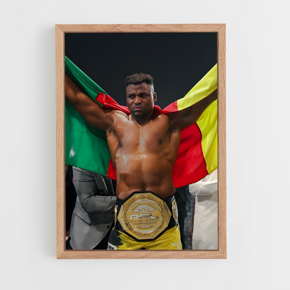 francis-ngannou-2 cadre Bois clair