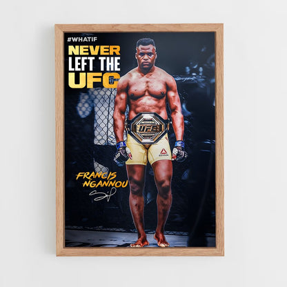 francis-ngannou-4 cadre Bois clair