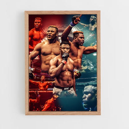 francis-ngannou-5 cadre Bois clair