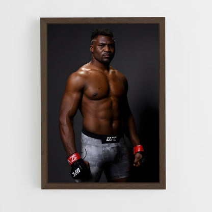 francis-ngannou-8 cadre Bois foncé
