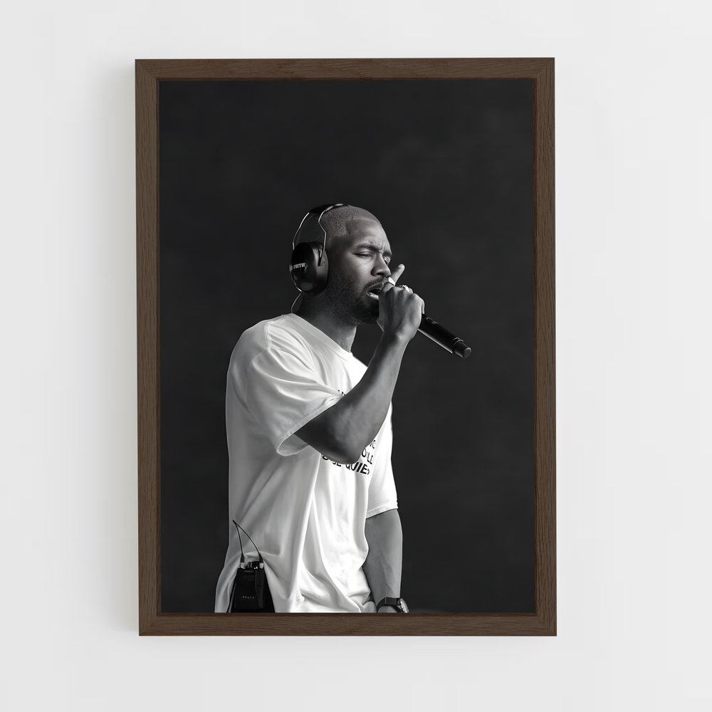 frank-ocean-2 cadre Bois foncé