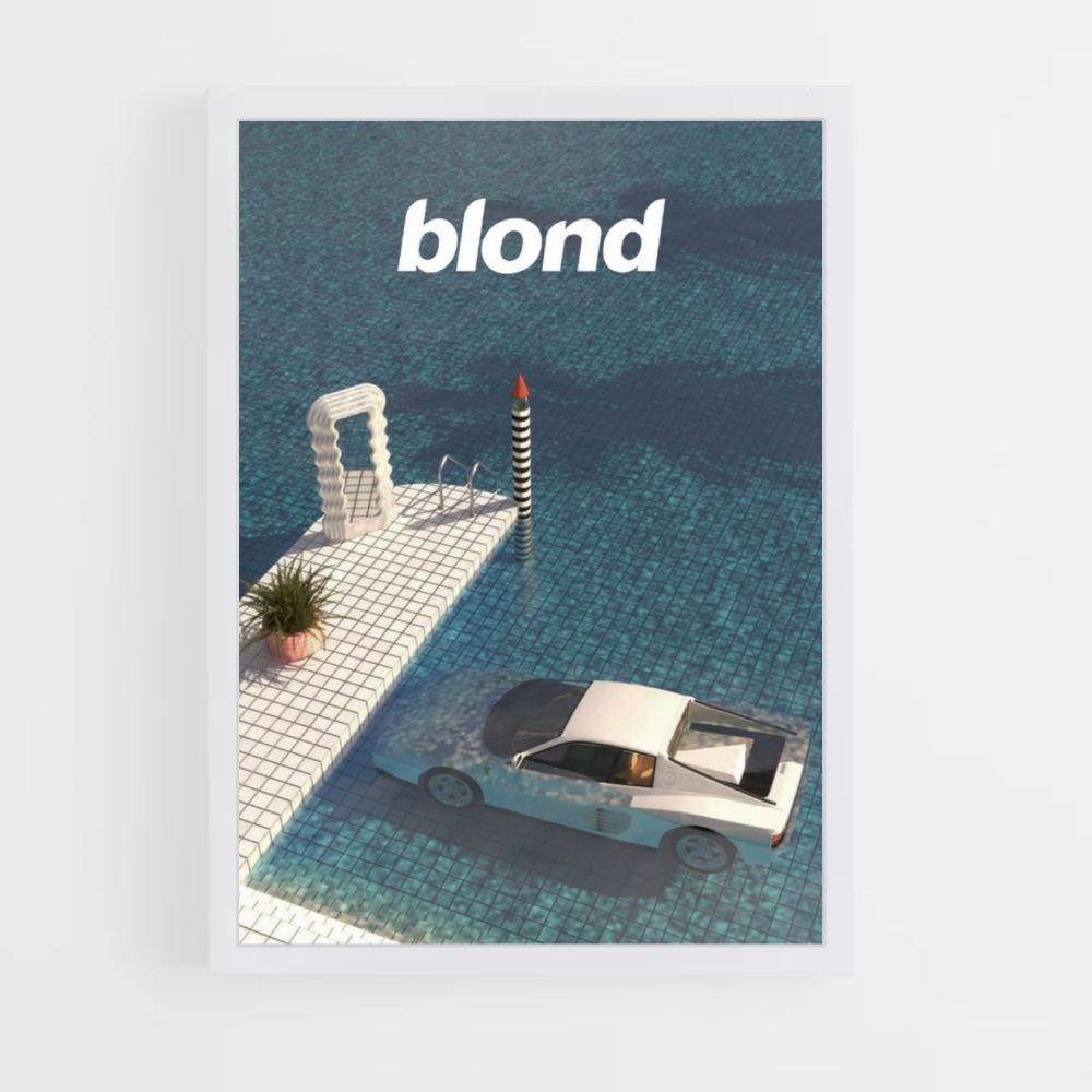 Blonde Car Poster