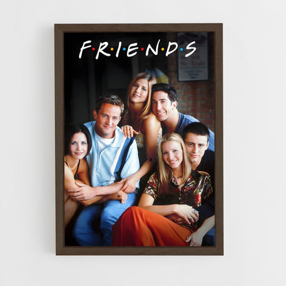 friends-4 cadre Bois foncé