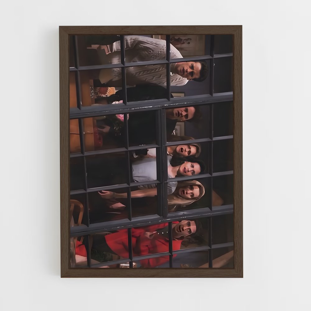 friends-9 cadre Bois foncé