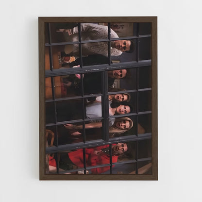 friends-9 cadre Bois foncé