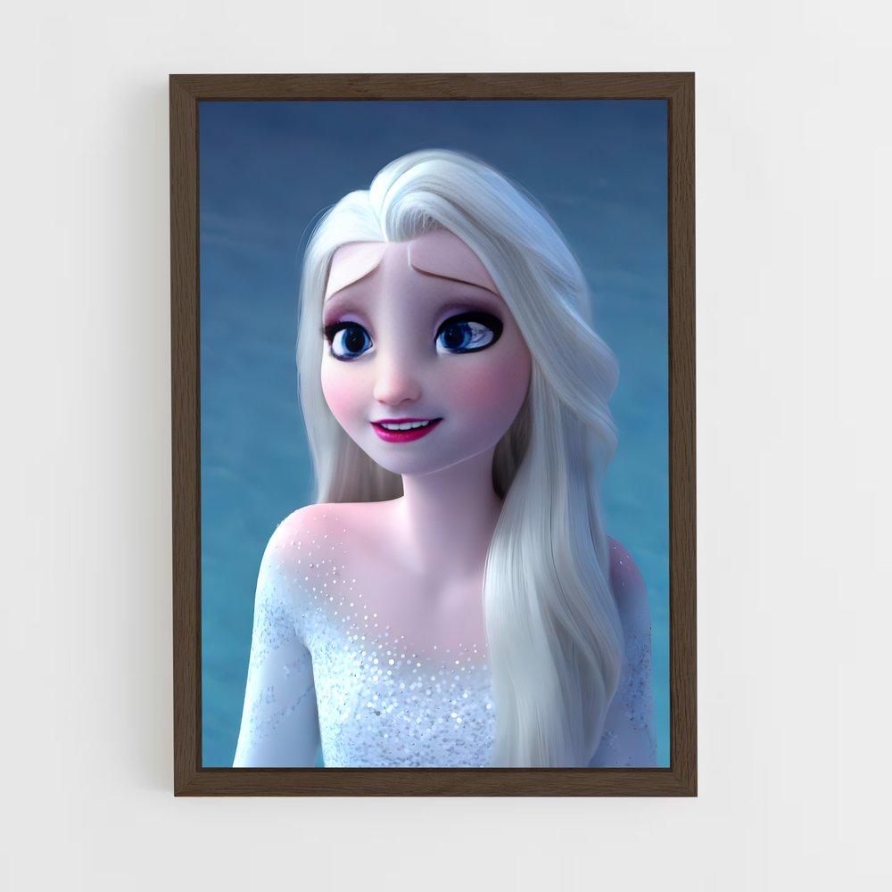 frozen-2 cadre Bois foncé