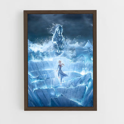 frozen-8 cadre Bois foncé