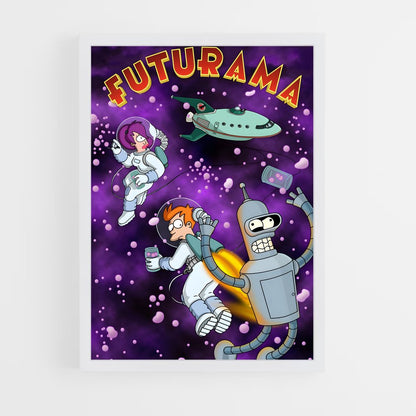 futurama-4 cadre Blanc