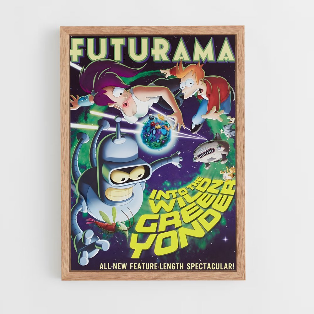 futurama-8 cadre Bois clair