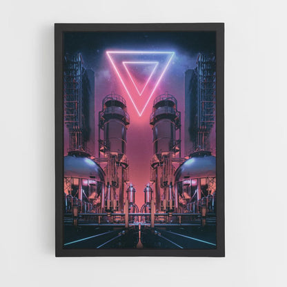 Futuristic Triangle Poster