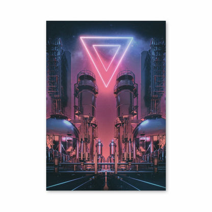 Futuristic Triangle Poster