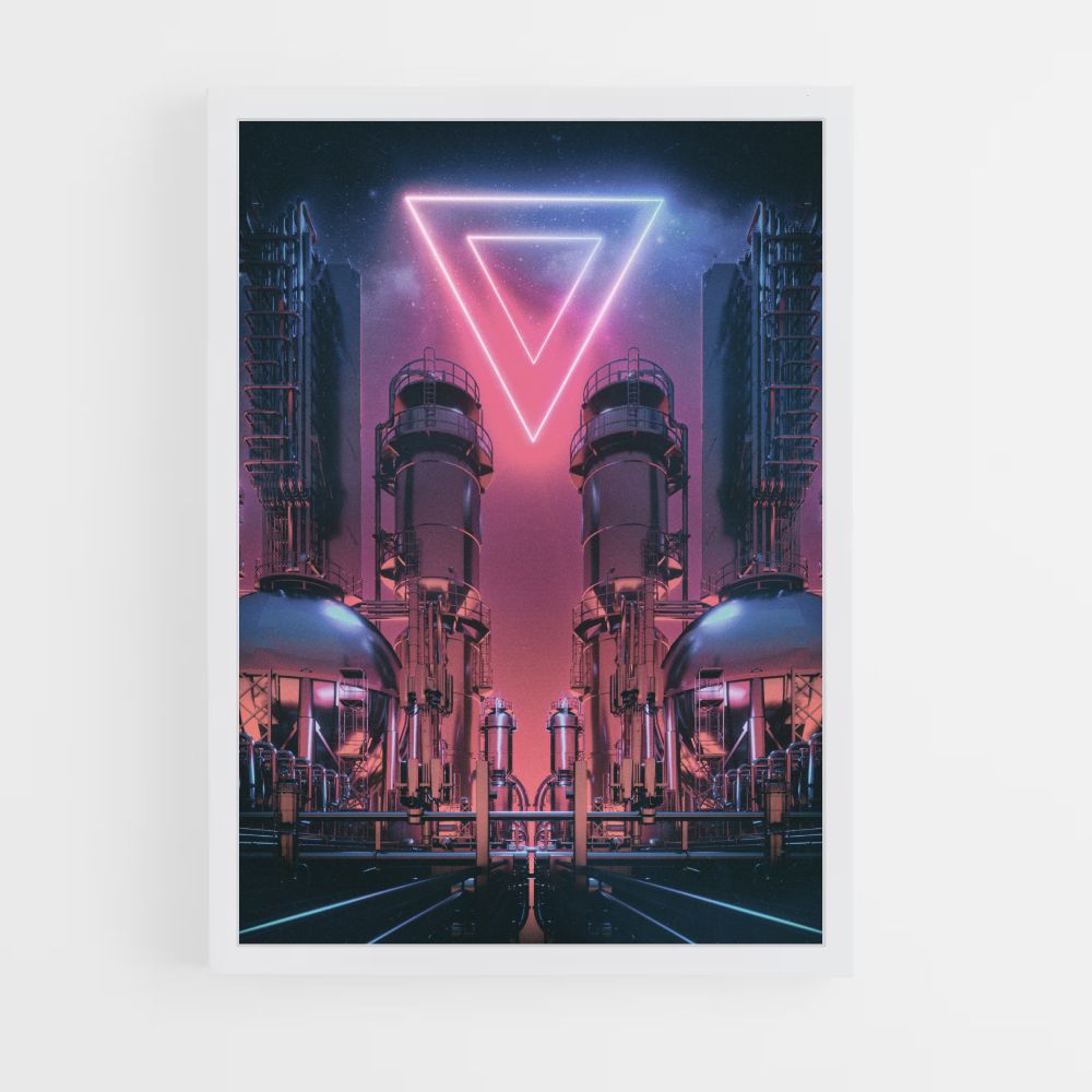 Futuristic Triangle Poster