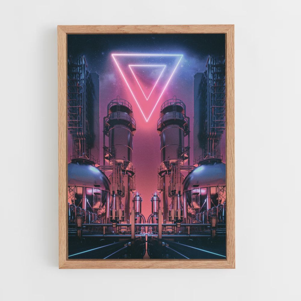 Futuristic Triangle Poster