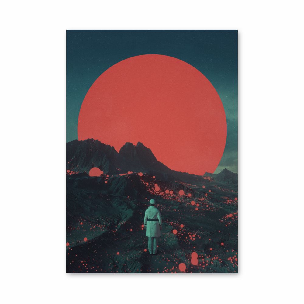 Red Futuristic Poster