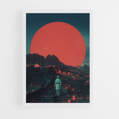 Red Futuristic Poster