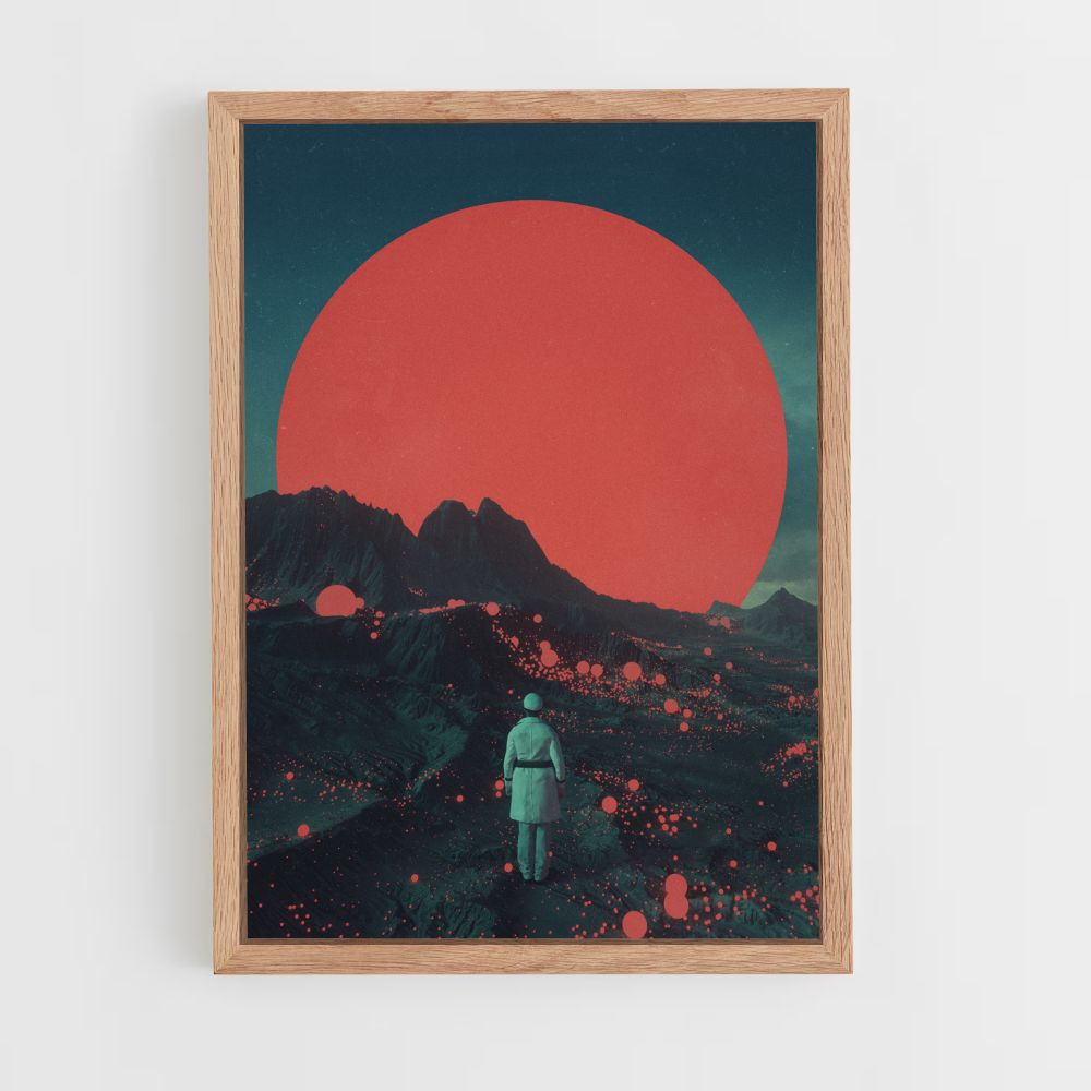 Red Futuristic Poster