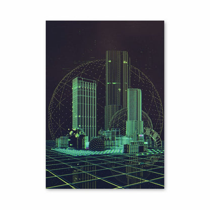 Simulation Posters Poster Futuristic Simulation | Aesthetic Posters