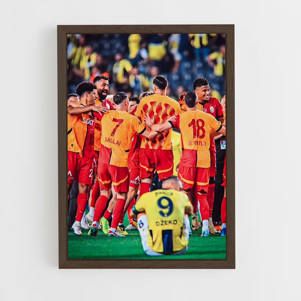 galatasaray-11 cadre Bois foncé