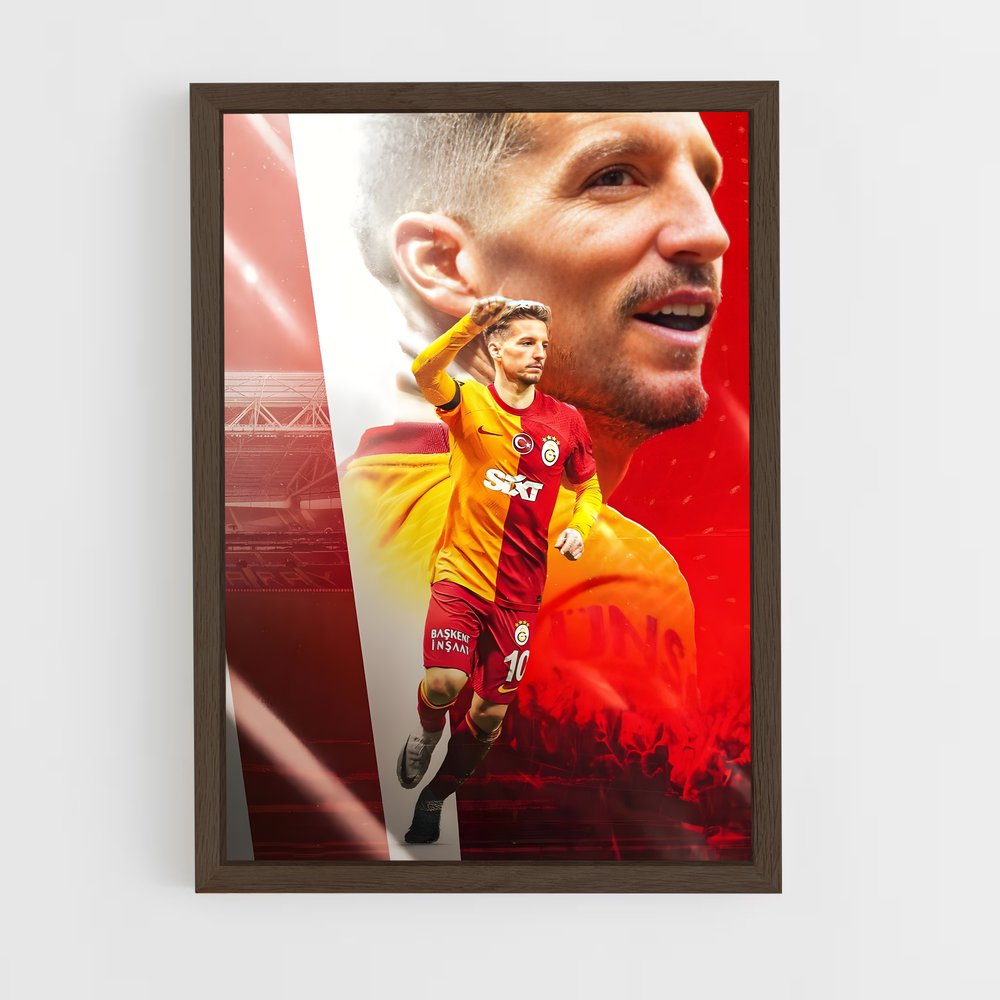 galatasaray-7 cadre Bois foncé
