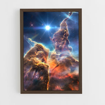 galaxy-2 cadre Bois foncé