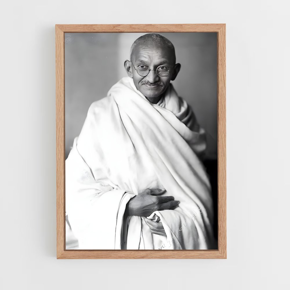 gandhi-1 cadre Bois clair