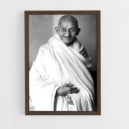 gandhi-1 cadre Bois foncé