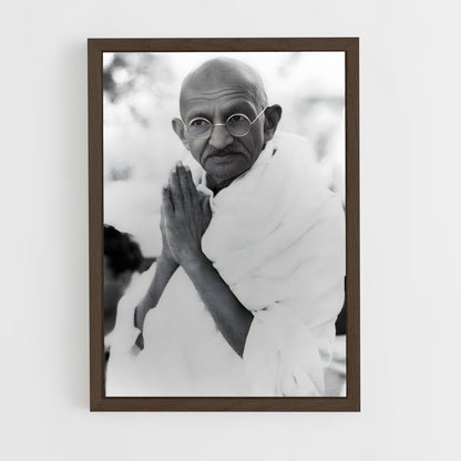 gandhi-2 cadre Bois foncé