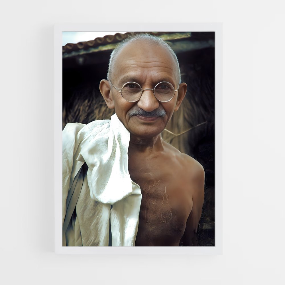 gandhi-3 cadre Blanc