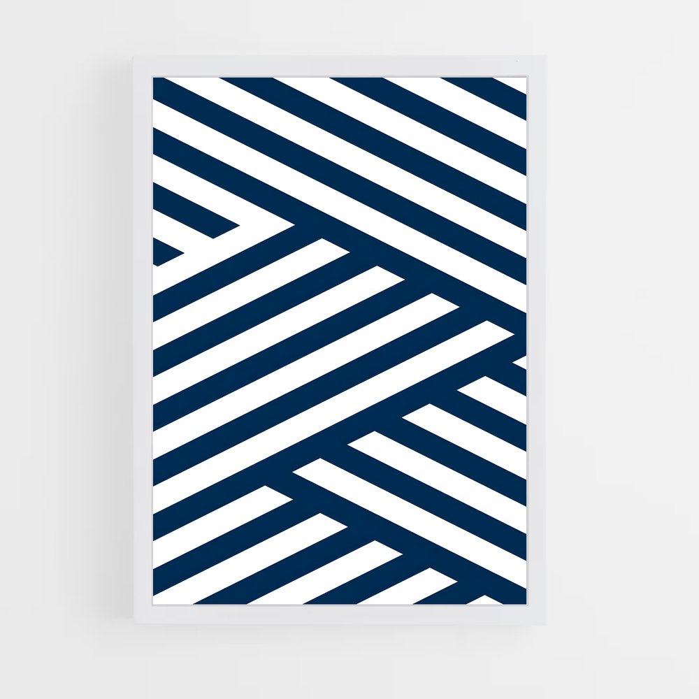 geometric-13 cadre Blanc