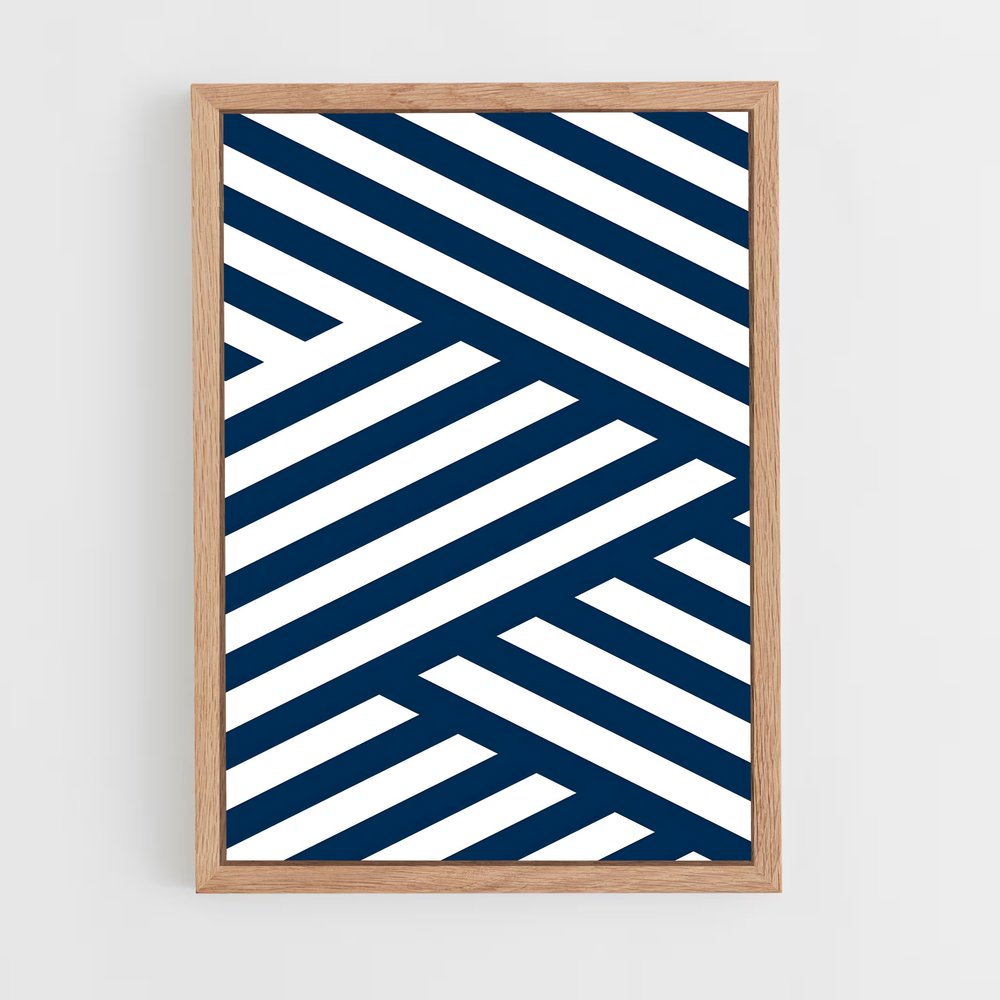 geometric-13 cadre Bois clair