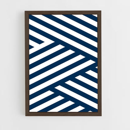 geometric-13 cadre Bois foncé