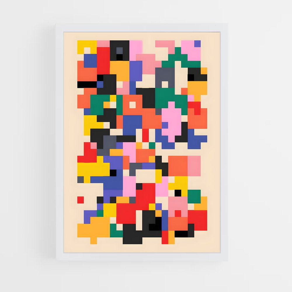 geometric-14 cadre Blanc