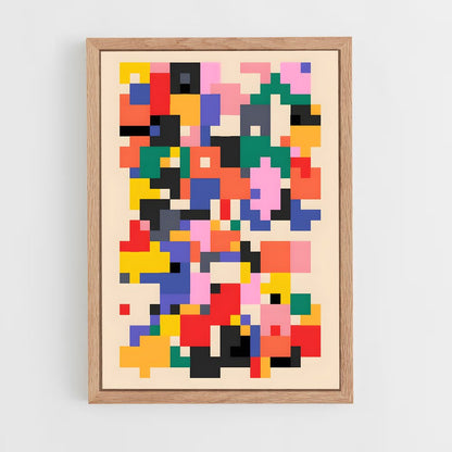 geometric-14 cadre Bois clair