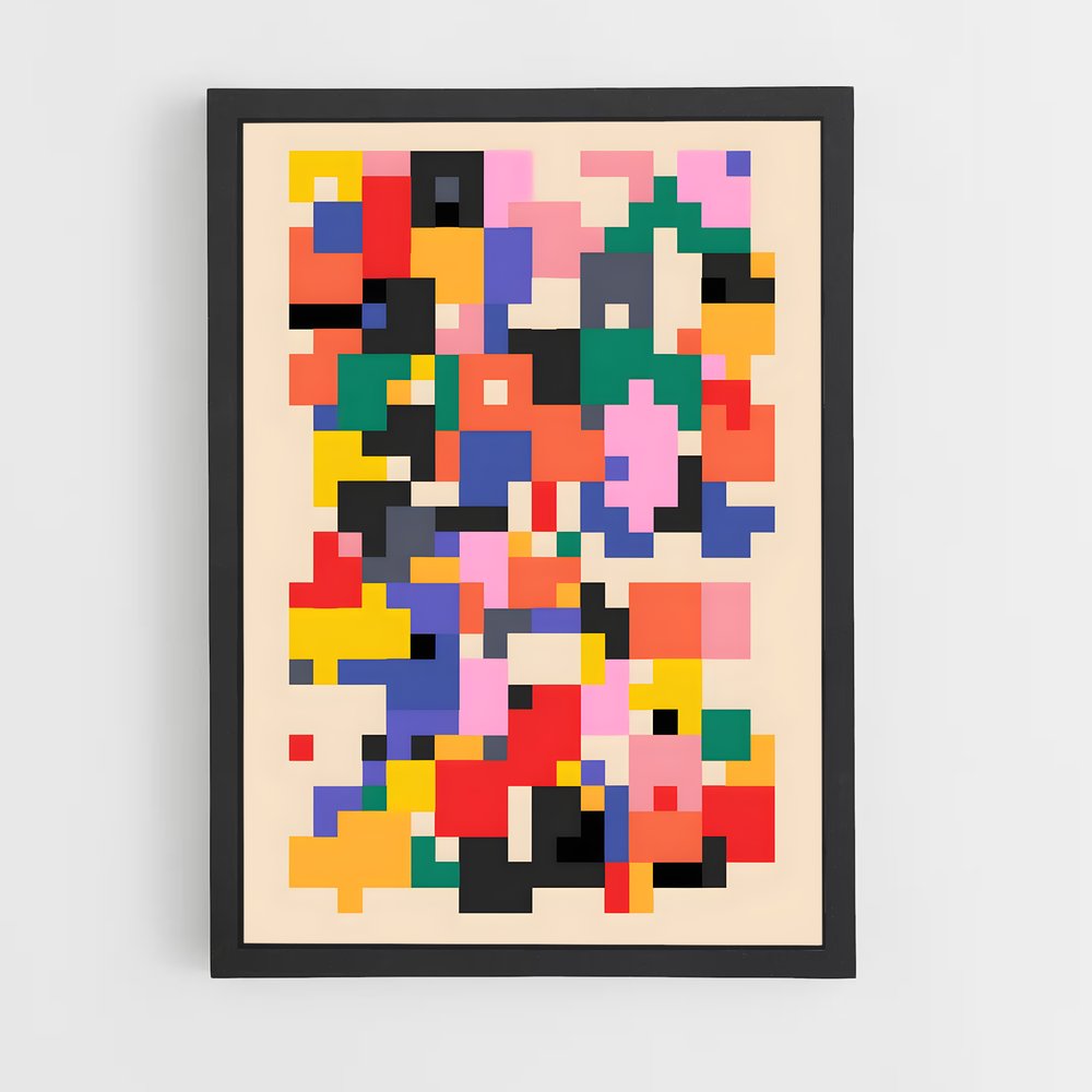 geometric-14 cadre Noir