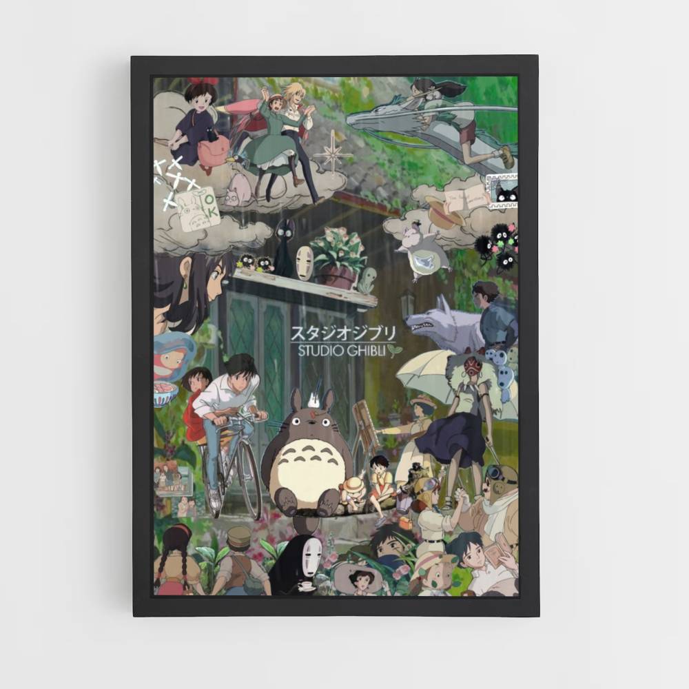 Totoro Collage Poster