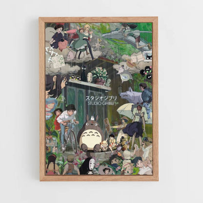 Totoro Collage Poster