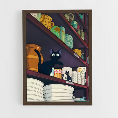 ghibli-7 cadre Bois foncé