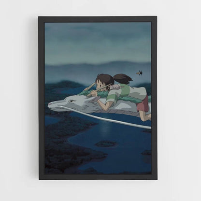 Poster Spirited Away on a Dragon